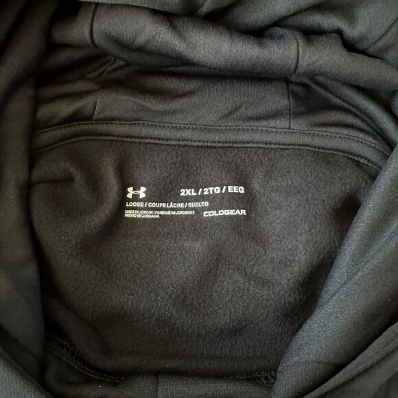 Under Armour UA performance graphic logo hoodie men's 2XL - Picture 3 of 7